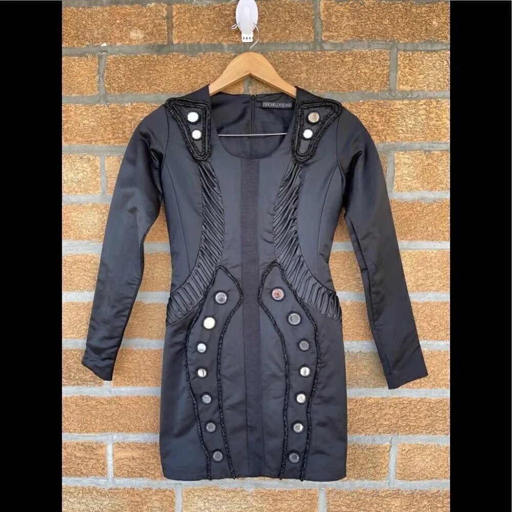 Marjan Pejoski Stapless Embellished Dress size xs